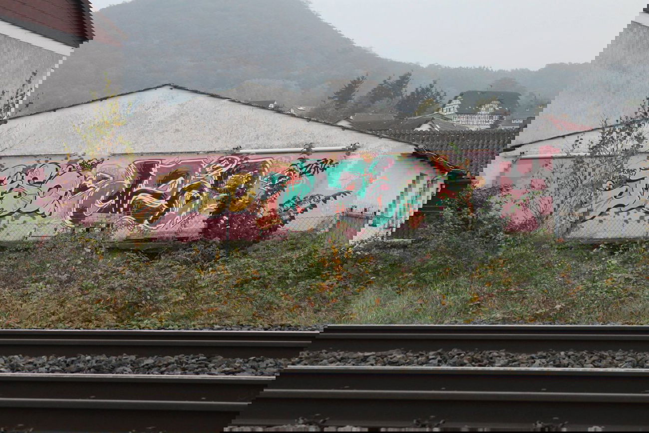 Graffiti Wall - Photo by siebnfuffzich - Kassel, jiso57, azor (2014)