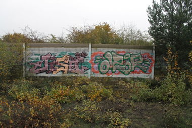 Graffiti Wall - Photo by siebnfuffzich - Jiso57, Azor, Kassel (2014)