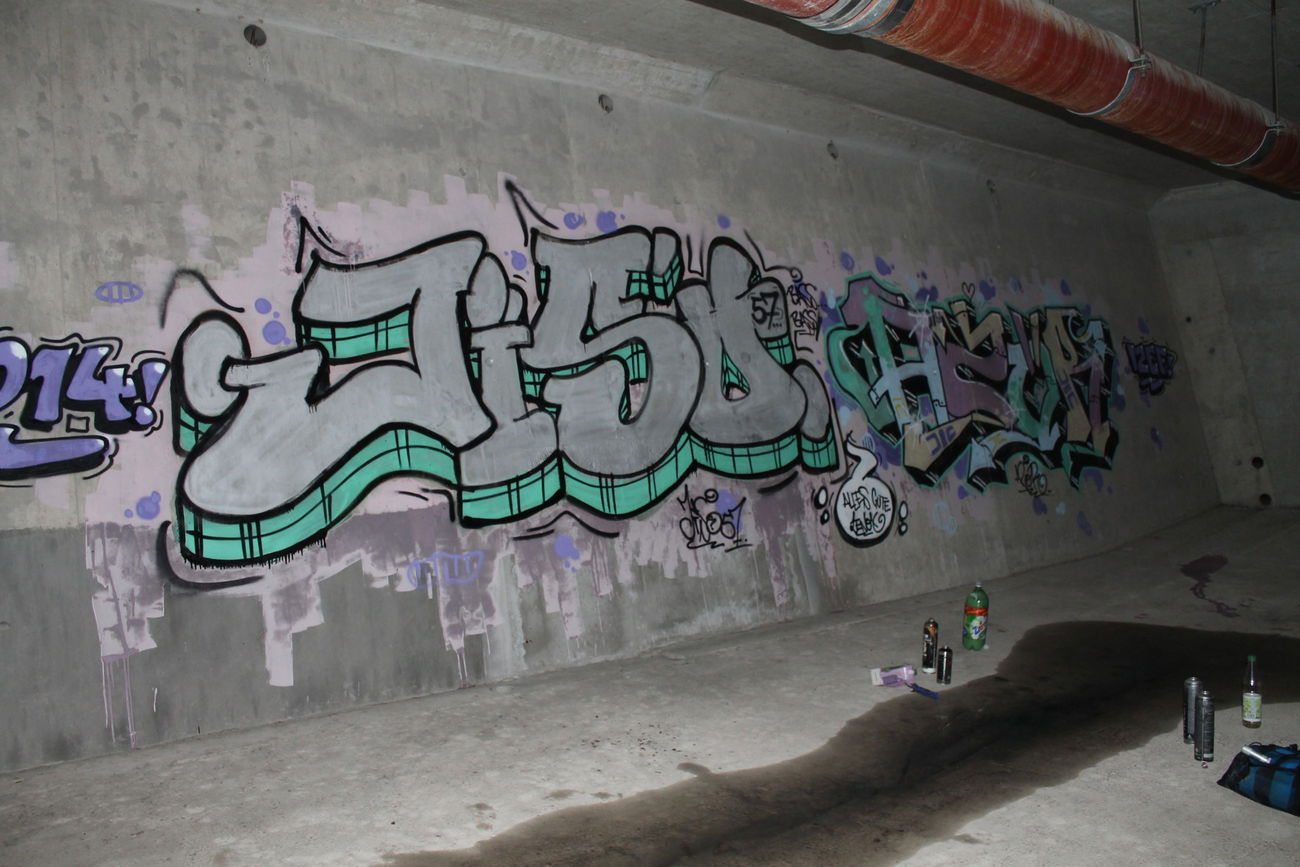 Graffiti Wall - Photo by siebnfuffzich - Jiso, Jiso57, 57 (2014)