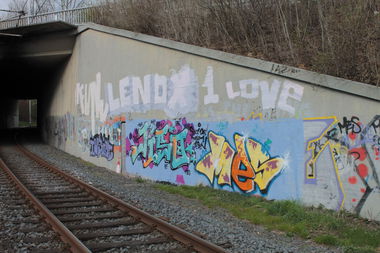 Graffiti Wall - Photo by siebnfuffzich - Jiso57, Mes, Kassel (2015)