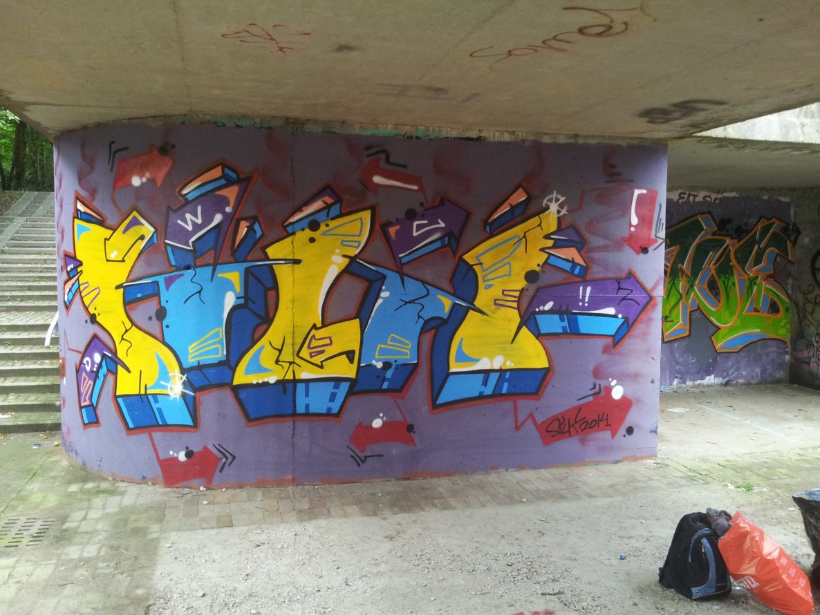 Graffiti Wall - Photo by silk14 - silk14 (2014)
