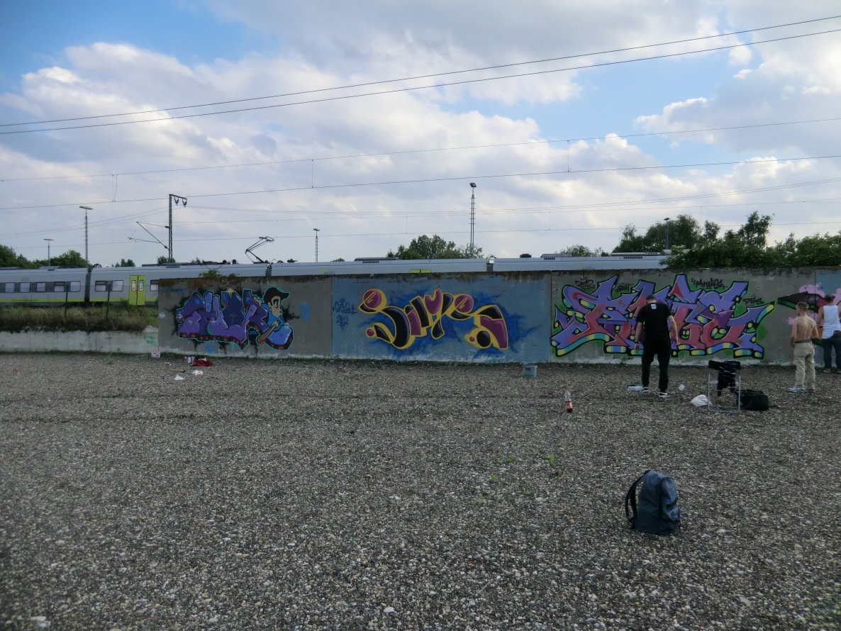 Graffiti Wall - Photo by sims - sims, regensburg, trainline (2012)