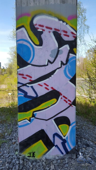 Graffiti Wall in Stockholm - Photo by sina (2016)