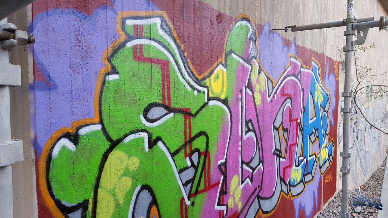 Graffiti Wall in Stockholm - Photo by sina (2016)