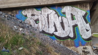 Graffiti Wall in Stockholm - Photo by sina (2016)