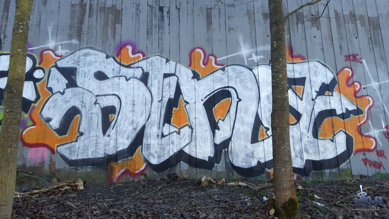 Graffiti Wall in Stockholm - Photo by sina (2016)