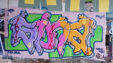 Graffiti Wall in Stockholm - Photo by sina (2016)