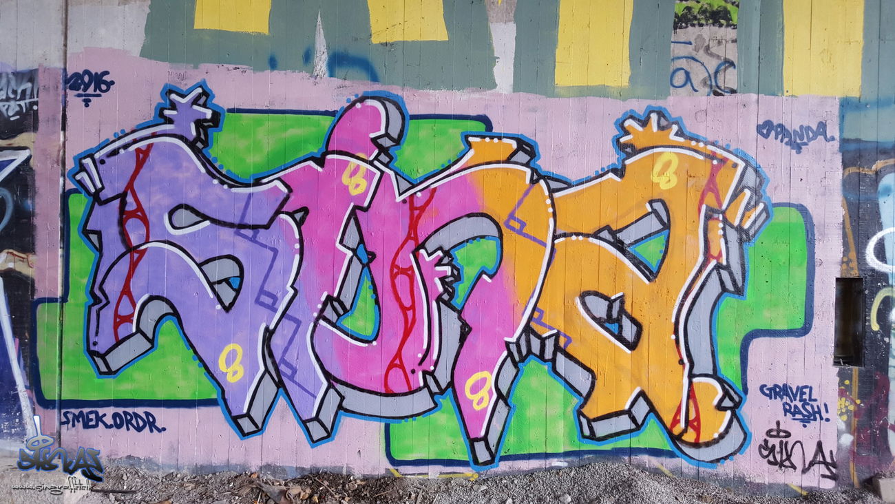 Graffiti Wall in Stockholm - Photo by sina (2016)