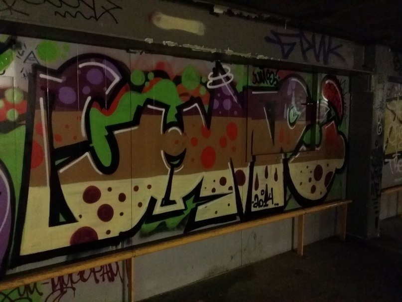 Graffiti Wall - Photo by skamfromvis - cums, parking))