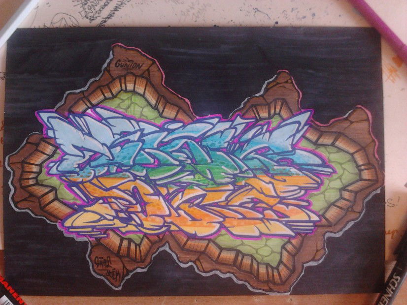 Graffiti Sketch in ekaterinburg - Photo by skat