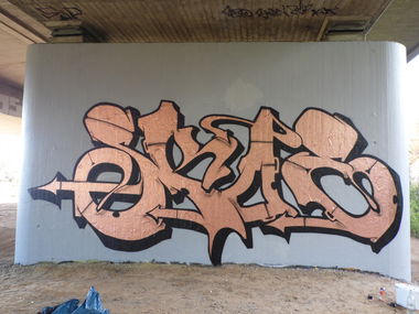 Graffiti Wall - Photo by skoe1 - kassel, skoe69, vs.crew (2016)