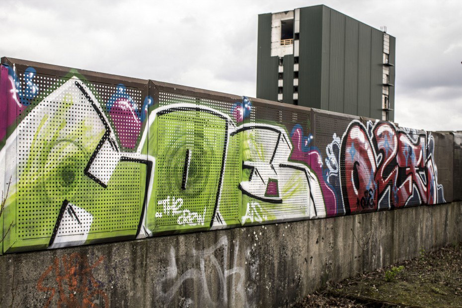 Graffiti Bombing in Dortmund - Photo by skordi - 44, HOE, AIS