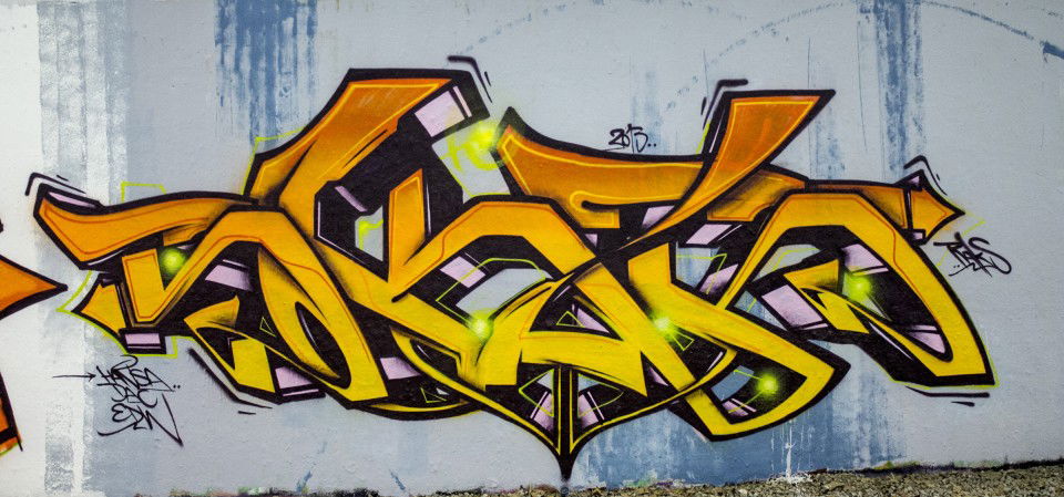 Graffiti Wall in Bochum - Photo by skordi - skar, raks, hansa (2013)