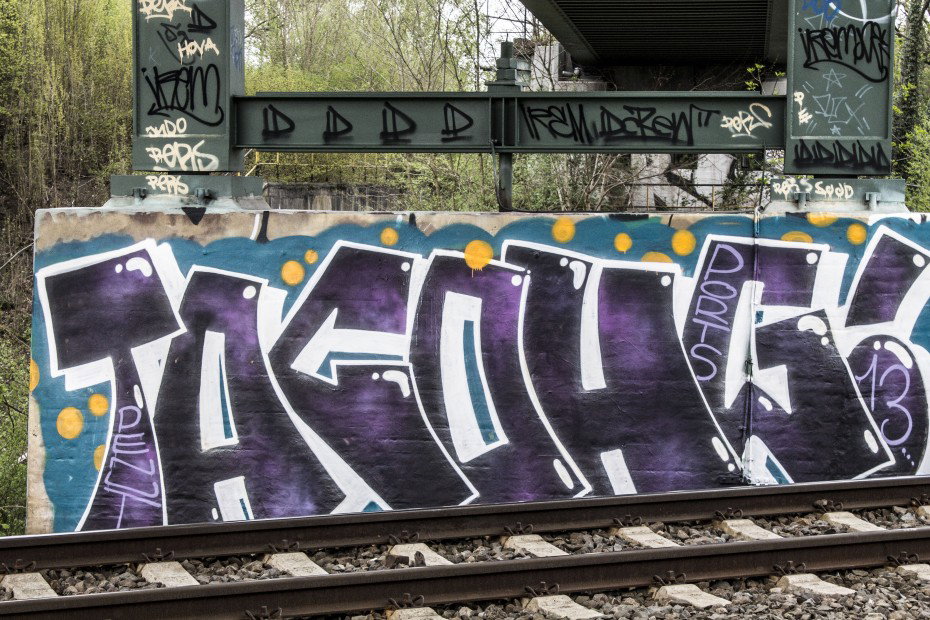 Graffiti Bombing in Dortmund - Photo by skordi - Taco, Hg, Tacohg (2013)