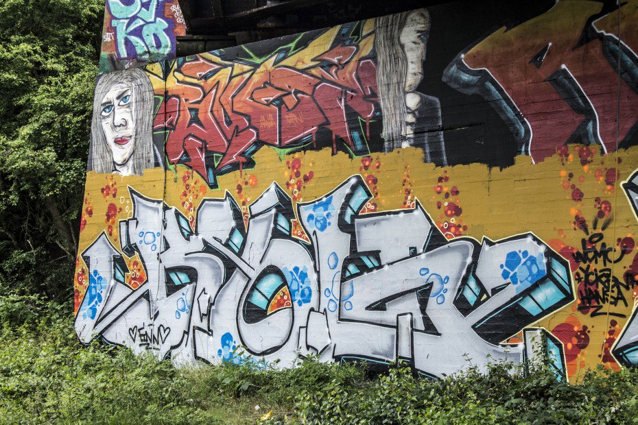 Graffiti Wall in Dortmund - Photo by skordi - 44, Dortmund, wall (2013)