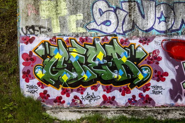 Graffiti Wall in Dortmund - Photo by skordi - Gier, Trips, Buck (2009)