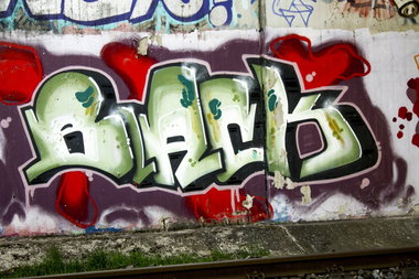 Graffiti Wall in Dortmund - Photo by skordi - Black, PC, Trainline