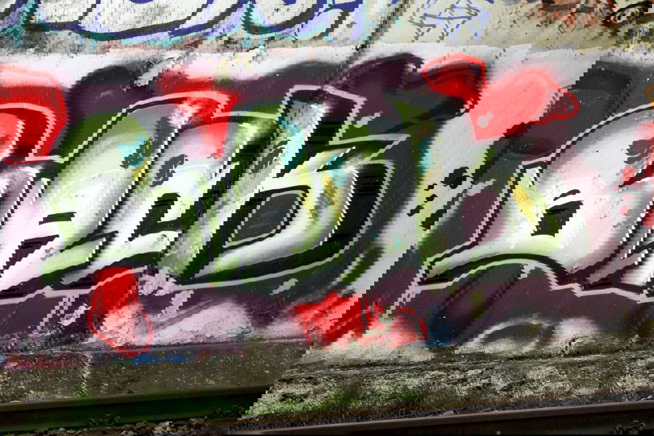 Graffiti Wall in Dortmund - Photo by skordi - Black, PC, Trainline
