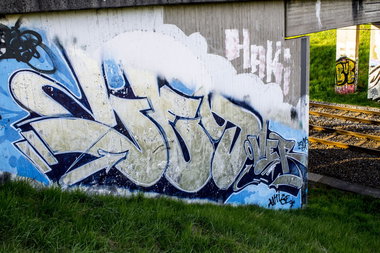 Graffiti Bombing in Dortmund - Photo by skordi - Jey, Jeyoner, Wall