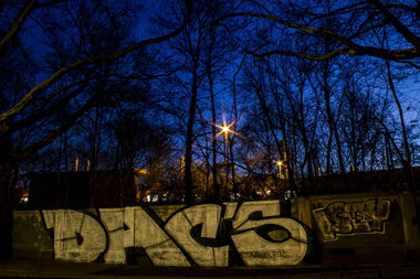 Graffiti Bombing in Dortmund - Photo by skordi - dac's, dac, hansa (2013)
