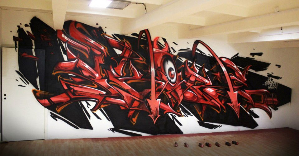 Graffiti Wall in Saint Petersburg - Photo by skore - Skore, OTD (2012)