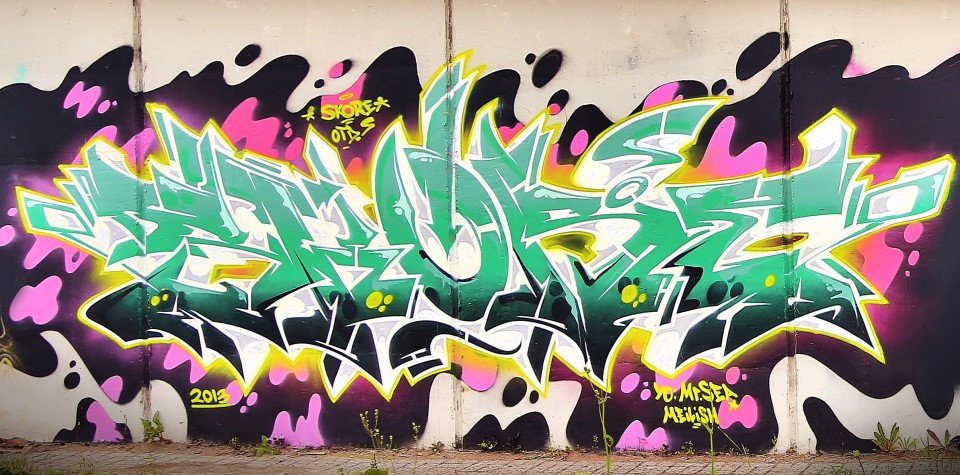 Graffiti Wall in Saint Petersburg - Photo by skore - Skore, OTD (2013)