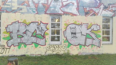 Graffiti Wall in Oldenburg - Photo by skroten - BLOK, FWC (2015)