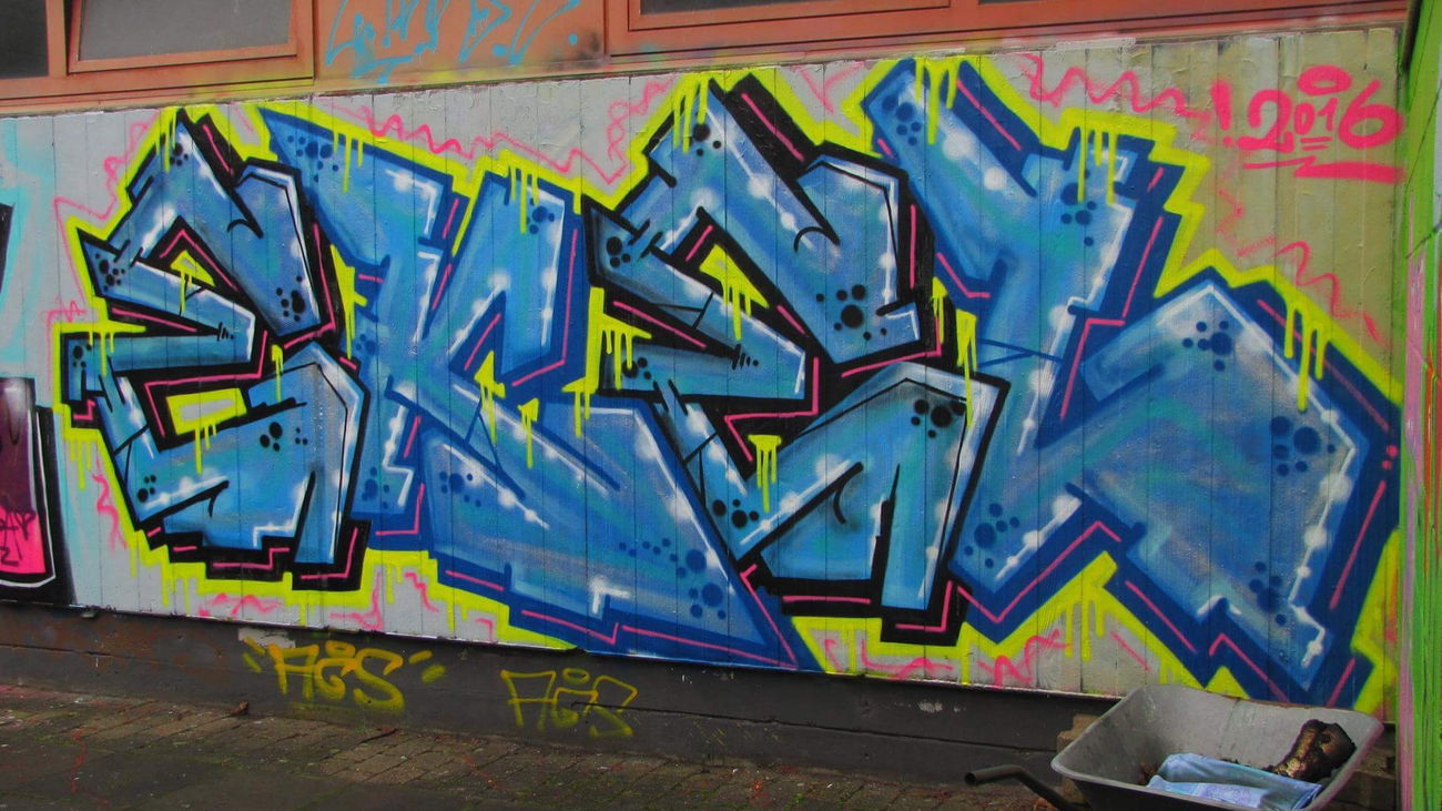 Graffiti Wall in Oldenburg - Photo by skroten - Ekel, FWC (2016)