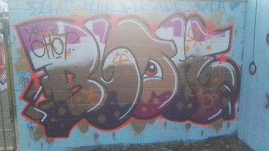 Graffiti Bombing in Oldenburg - Photo by skroten - Blok, FWC (2015)