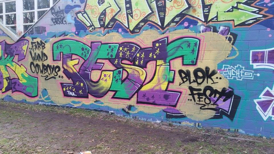 Graffiti Wall in Oldenburg - Photo by skroten - Fest, FWC, Blok (2016)