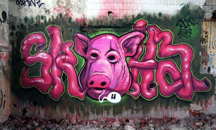 Graffiti Wall - Photo by skuha - SKUHA, AHNL, ZPS (2014)