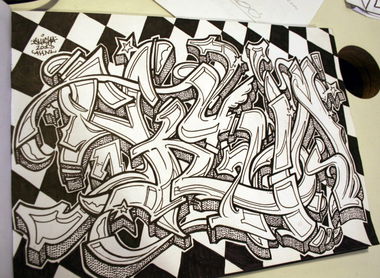 Graffiti Sketch in Warsaw - Photo by skuha - skuha, ahnl, zps (2013)