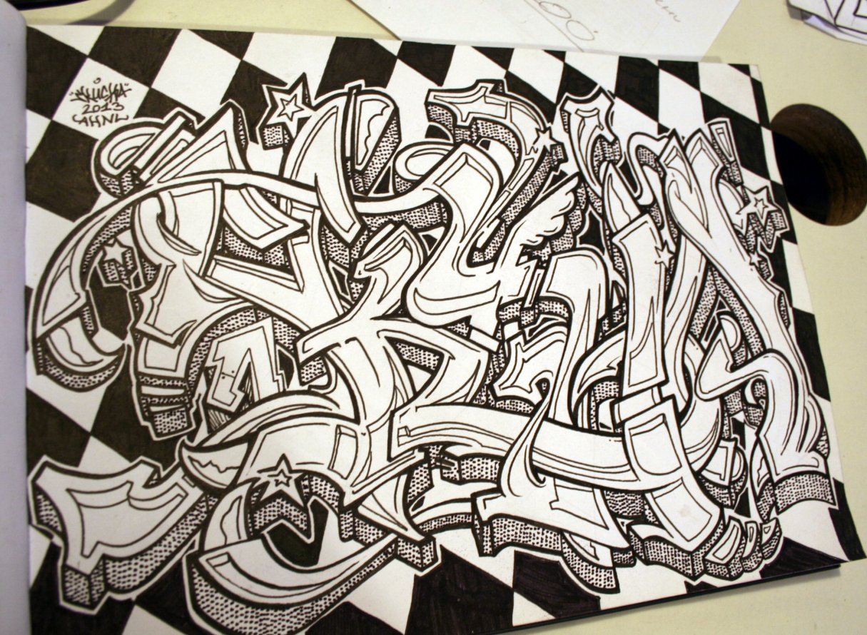 Graffiti Sketch in Warsaw - Photo by skuha - skuha, ahnl, zps (2013)