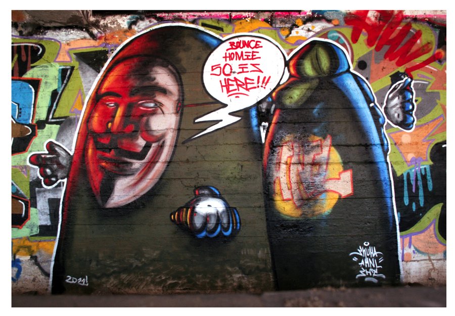 Graffiti Wall in Warsaw - Photo by skuha (2011)