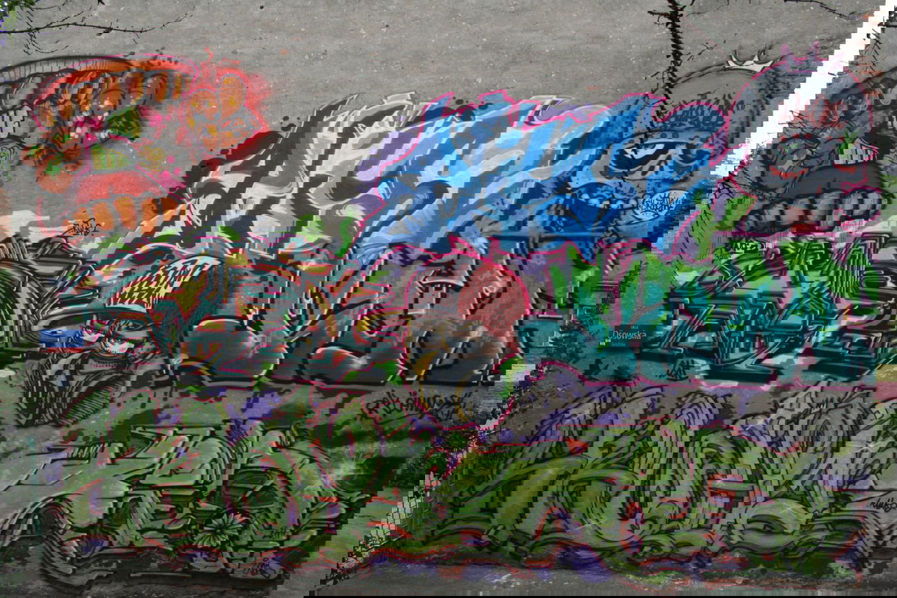Graffiti Wall in Warsaw - Photo by skuha - scub, plum, weed (2011)