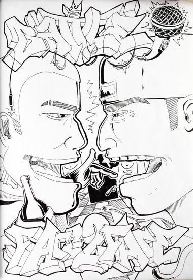 Graffiti Sketch - Photo by skuha - skuha, battle (2011)