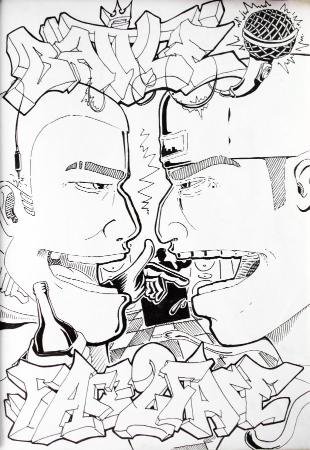 Graffiti Sketch - Photo by skuha - skuha, battle (2011)