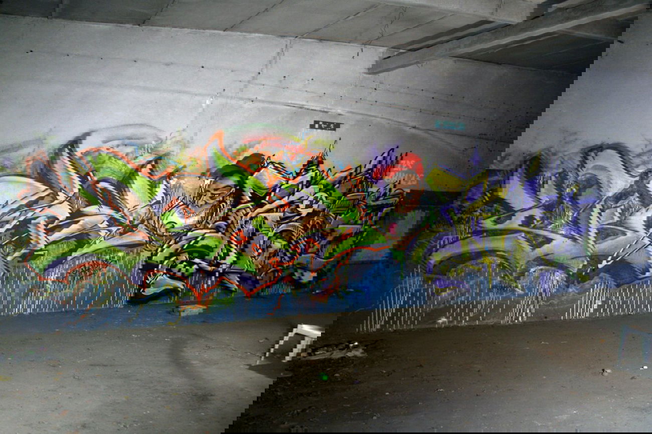 Graffiti Wall in Warsaw - Photo by skuha - skuha, skare, ahnl (2013)
