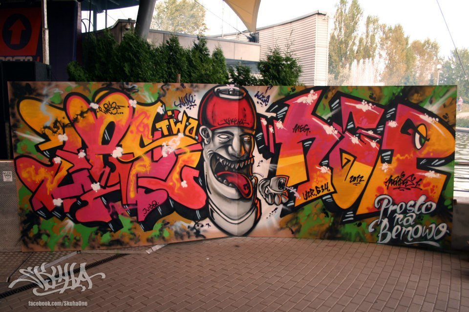 Graffiti Wall - Photo by skuha - wes2, skuha, napis (2012)