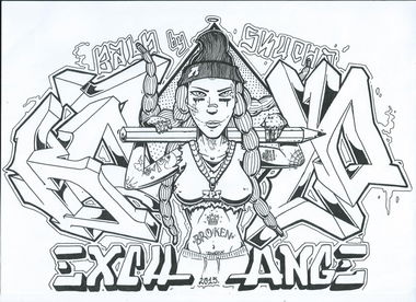 Graffiti Sketch - Photo by skuha (2015)