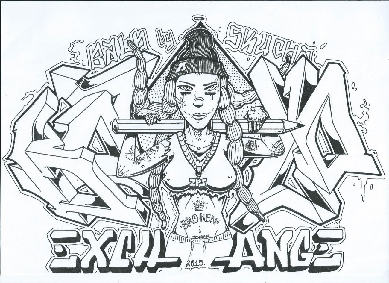 Graffiti Sketch - Photo by skuha (2015)