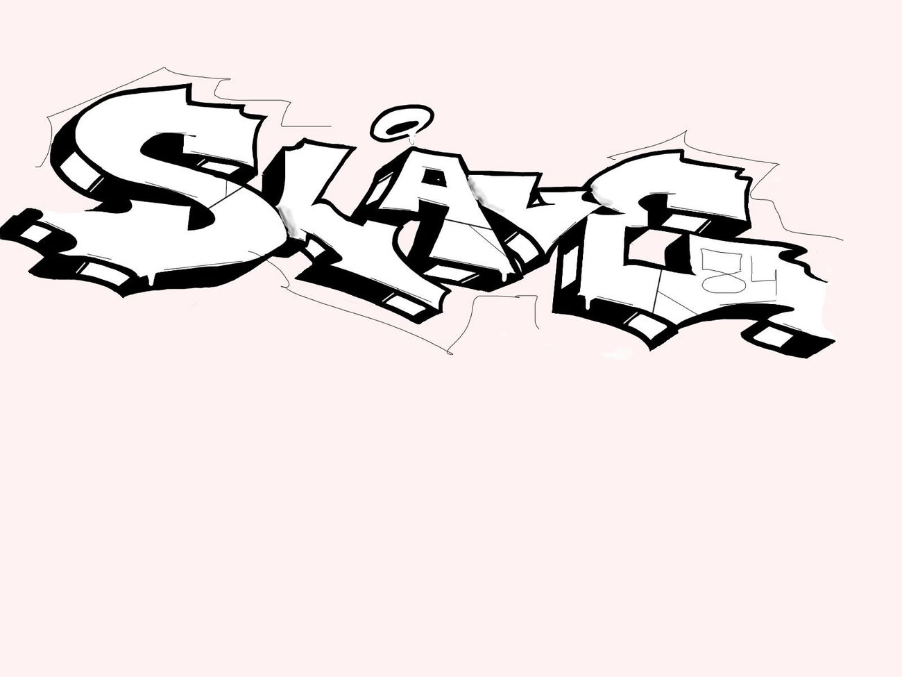 Graffiti Sketch in Schwandorf - Photo by slave84 - slave, slave84, digital (2019)
