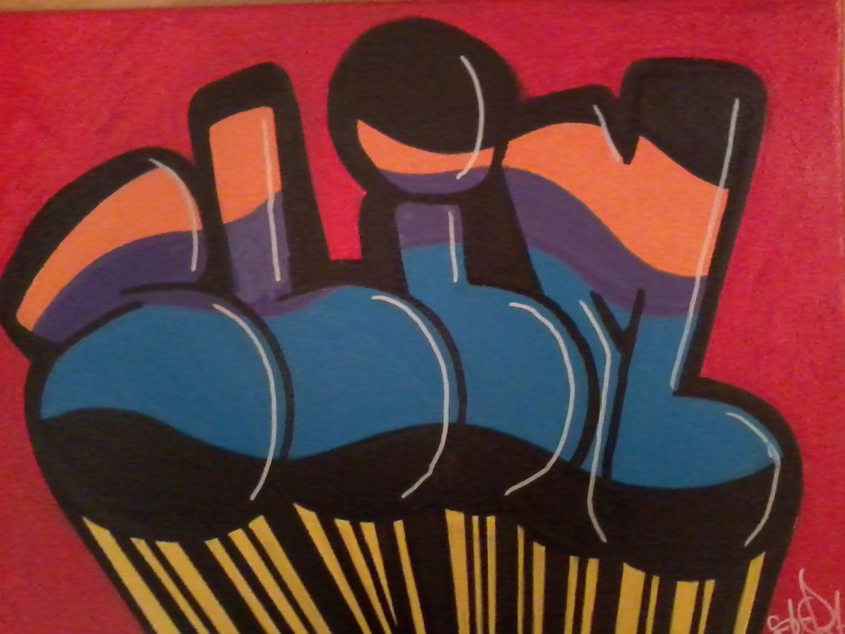 Graffiti Sketch - Photo by slimshady410 - Slim, One, Canvas (2012)