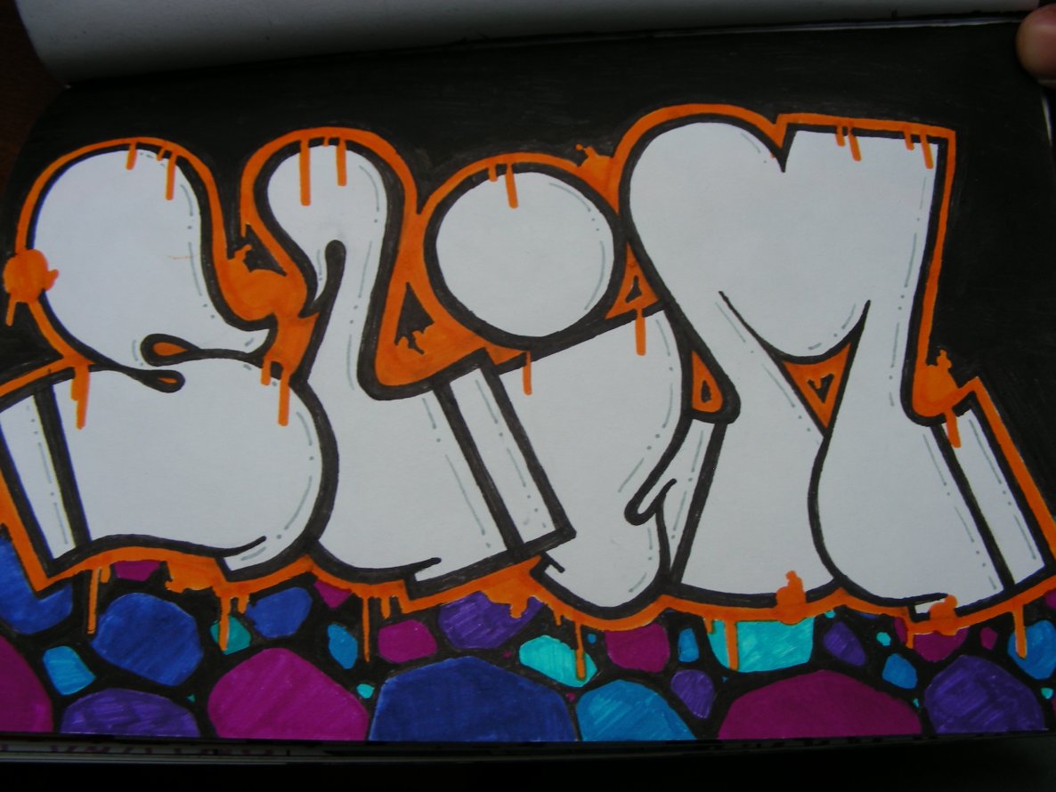 Graffiti Sketch - Photo by slimshady410 - slim, one, tbc (2013)