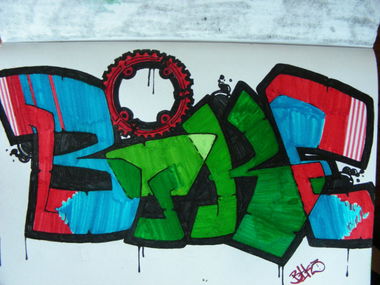 Graffiti Sketch - Photo by slimshady410 - bike, slim, one (2014)