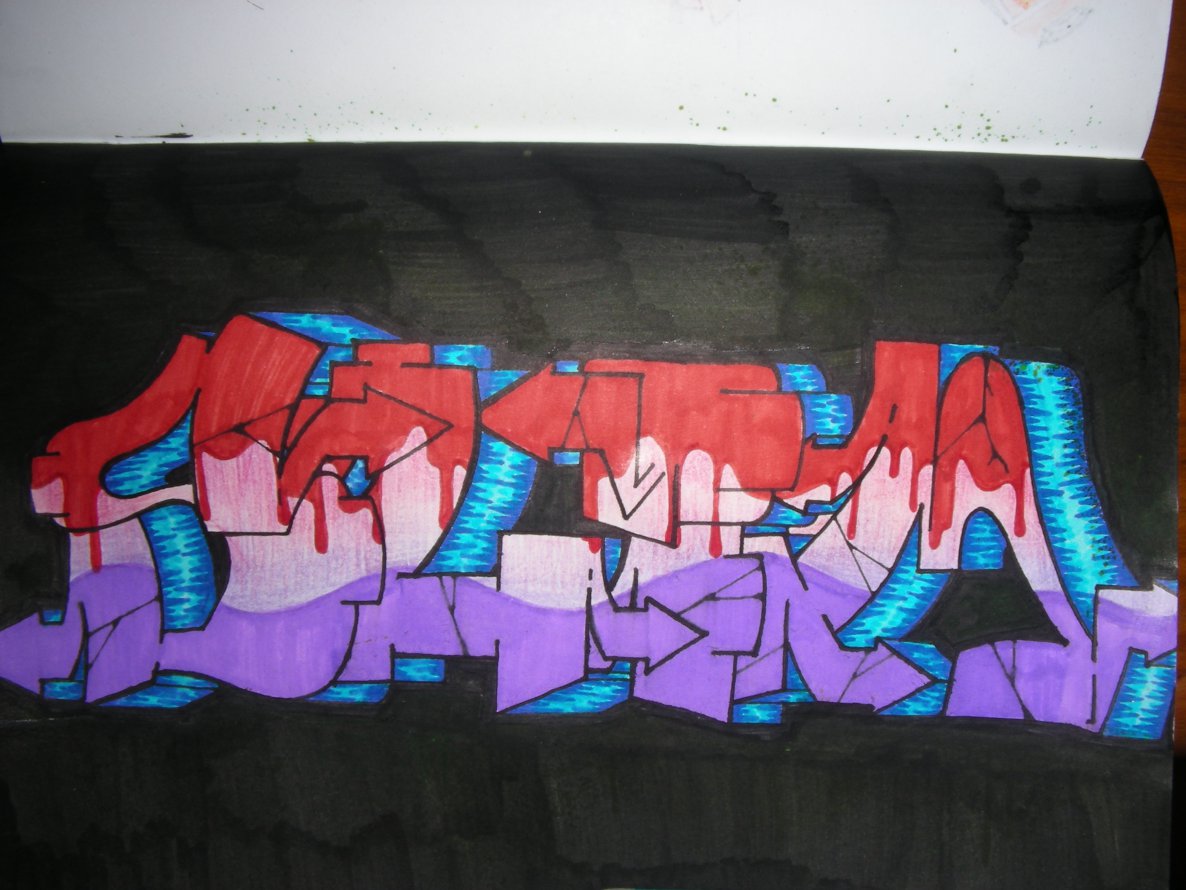 Graffiti Sketch - Photo by slimshady410 - Slim, one, tbc (2014)
