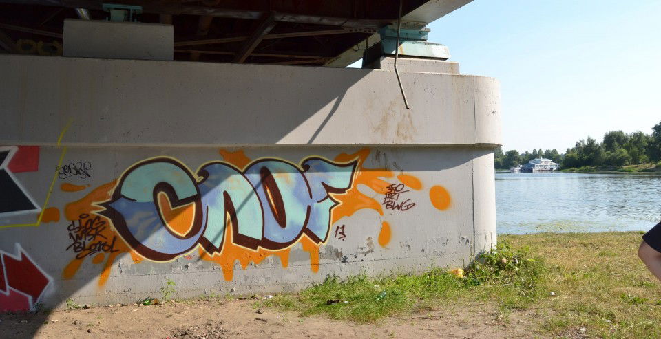 Graffiti Wall in Yaroslavl - Photo by slog - slog, 360, bwg (2013)