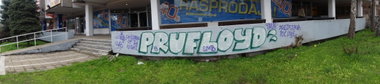 Graffiti Wall in Zemun - Photo by smbXkita - Pruf, x, Floyd (2013)