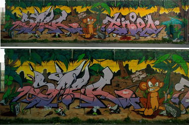 Graffiti in Mondrayork - Photo by smec