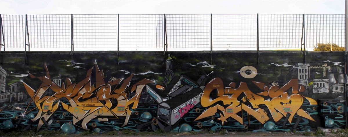 Graffiti Wall in Mondrayork - Photo by smec